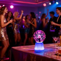 Nouvelle conception de boule de plasma à lumière RGB, boule électrostatique clignotante, lampe magique pour la maison, les fêtes en intérieur, le bureau, les cadeaux