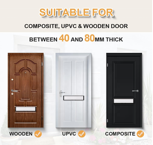 Op maat gemaakte roestvrije anti-spionage brievenbusplaat |   VOLCRIX Aangepaste brievenbus met soepele klepmechanisme - Product Image 5