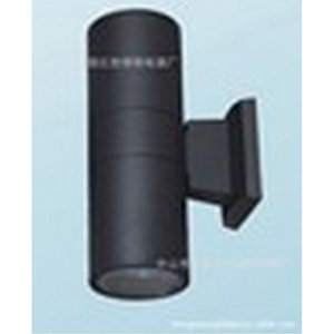 Lampe murale en bois texturé, forme cylindrique, 110-240V, éclairage LED extérieur pour jardin - Product Image 2
