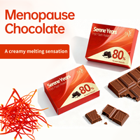 Complément alimentaire au chocolat à base d'extrait de feuille de sauge végétalien et de resvératrol pour soulager la ménopause chez les femmes - Soulagement du stress, soutien aux bouffées de chaleur, immunité