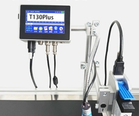 4.3 pouces bureau en ligne industriel qr code étiquette autocollant code à barres meilleur avant la machine d'impression de code de date