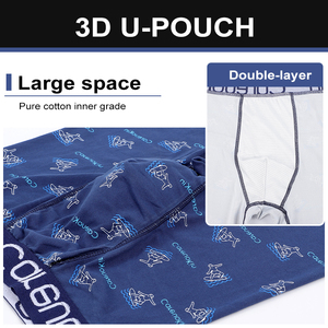 2025 nuovo <span class=keywords><strong>Boxeur</strong></span> Hombres Largos per Careuokin fabbrica all'ingrosso <span class=keywords><strong>uomo</strong></span> di mezza vita lungo Boxer intimo completo stampa moda - Product Image 4