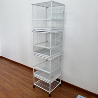 Nouvelle Cage à Oiseaux 2026 de Style Moderne, en Acier Inoxydable et Verre, Motif Solide, Robuste et Durable, pour Perruches et Petits Oiseaux – Qualité Supérieure, Vente Chaude