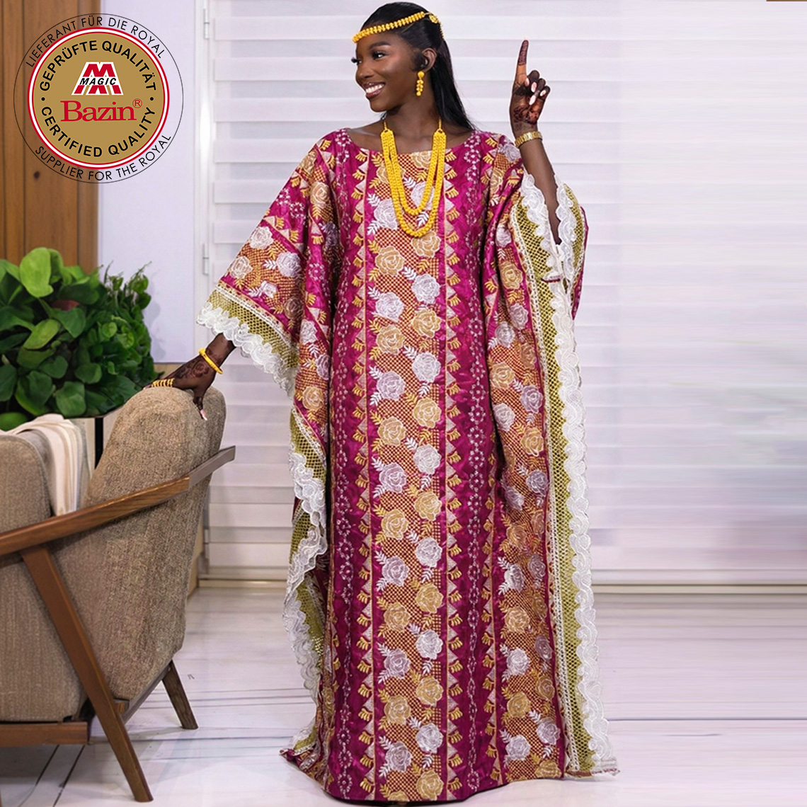 Rich Bazin Dress Elegant African Style 2025