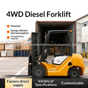 รถยกซ้อนแบบไฮดรอลิกอเนกประสงค์ขับเคลื่อนสองล้อด้วยเครื่องยนต์สันดาปภายใน สำหรับการค้าระหว่างประเทศ 2.5 6 7 ตัน แบบเชื่อมต่อโดยตรง - Product Image 1