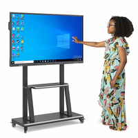 Pizarra Interactiva Electrónica con Pantalla Táctil de 55 Pulgadas y 20 Puntos de Contacto, 4K LCD, Sistema Operativo Dual Android, con Cámara, Precio de Fábrica