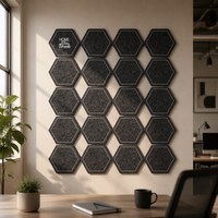 Panneau acoustique décoratif en fibre de polyester de qualité supérieure, panneau mural absorbant le son pour restaurant, hôtel, hall
