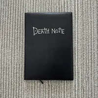 Carnet à couverture rigide noire LABON, journal esthétique sombre, pages lignées pour écrire, journaliser, dessiner, cadeau pour les fans d'anime