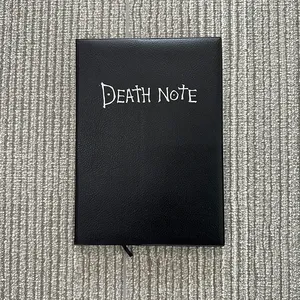 Carnet à couverture rigide noire LABON, journal esthétique sombre, pages lignées <span class=keywords><strong>pour</strong></span> écrire, journaliser, dessiner, <span class=keywords><strong>cadeau</strong></span> <span class=keywords><strong>pour</strong></span> les fans d'anime - Product Image 4