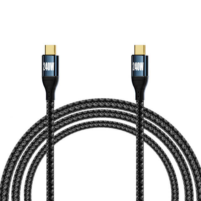 240W USB C Super Fast Charging Cable TYPE-C to TYPE-C Cable Nylon Braided Wire Body 3m Super Long Cable