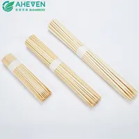 Высококачественные круглые бамбуковые палочки для кебаба, палочки для барбекю, палочки для запекания зефира для использования в ресторане