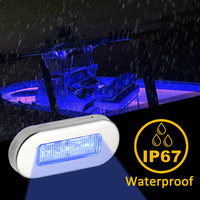 ISURE MARINE Cadre en acier inoxydable Feu latéral Yacht Éclairage de bateau 12V LED Feu de navigation
