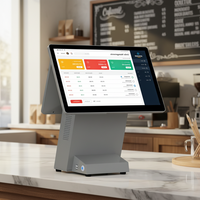Système de point de vente CT30-7 OEM Factory avec double écran tactile capacitif de 15,6 pouces, Windows/Android, Wi-Fi 6, Bluetooth 5.2, processeur I5, caisse enregistreuse