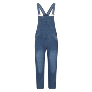 Men's Plus Size Classic Denim Bib Overalls Relaxed Fit Straight Leg Multi Pocket Vintage Workwear <strong>Dungarees</strong> - Product Image 5
