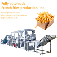 Línea de Producción de Papas Fritas Congeladas en Oferta, Máquina Semiautomática para Hacer Papas Fritas, Equipo de Producción de Papas Fritas para Fábrica