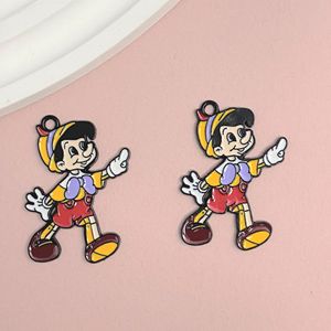 Chaîne de téléphone portable DIY faite à la main en gros, pendentif bracelet, accessoires en alliage de dessin animé mignon <span class=keywords><strong>Pinocchio</strong></span> pour hommes, femmes et enfants - Product Image 2