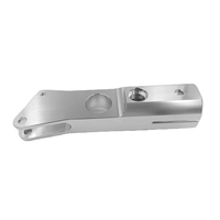 Pièces de support d'équipement d'automatisation sur mesure, en aluminium profilé, usinées CNC 5 axes, avec fente pour levier de réglage, usinage par électroérosion à fil et perçage