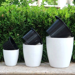Jardinières suspendues verticales auto-arrosantes Jardinière d'angle Pots de plantes muraux <span class=keywords><strong>Pot</strong></span> d'auto-eau d'<span class=keywords><strong>orchidée</strong></span> - Product Image 5