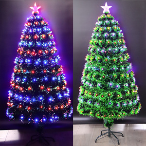 Hot Selling 210CM 7 Ft Fiber Optic PVC Artificial Plastic Christmas <b>Tree</b> and Decorations with <b>LED</b> <b>Lights</b> Lighting String - Product Image 2