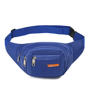 Outdoor Sports Waist Bag Blue Large Capacity Multi-pocket Fanny Pack For Men Women Travel Jogging - Product Image 1