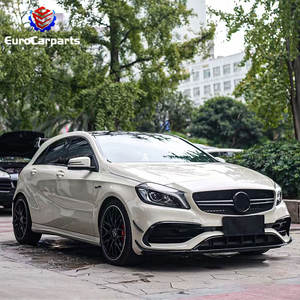 Conjunto de piezas de carrocería de coche antiguo, pieza de carrocería, parachoques delantero y trasero, <span class=keywords><strong>2013</strong></span>-2018y W176, mejora a nuevo A45 - Product Image 4