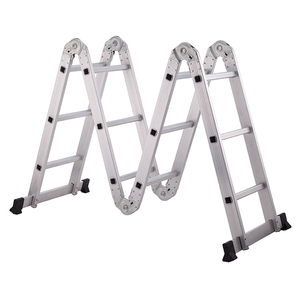 Escalera telescópica de aluminio extensible moderna de estilo industrial 4x4 certificada EN131 para talleres y fácil <span class=keywords><strong>Escada</strong></span> De Alumnio - Product Image 5