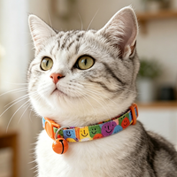 Nouveau collier pour chats 2026 avec boucle de sécurité détachable, collier réglable avec clochette, anti-étranglement, accessoire décoratif pour chatons