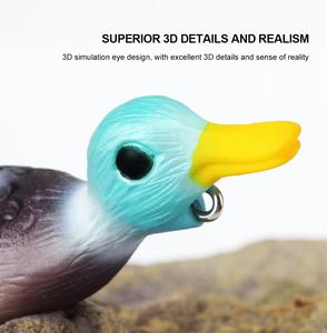 เหยื่อปลอมล่อตกปลาแบบอ่อน, <span class=keywords><strong>ใบพัด</strong></span>ฟลิปเปอร์ท็อปวอเตอร์พลาสติกเป็ดลอยน้ำสำหรับปลามาร์ลินเหยื่อปลอม - Product Image 2