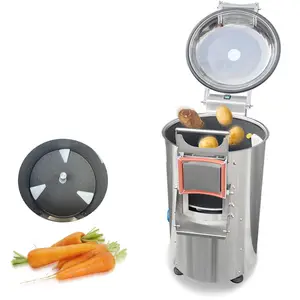Automatic Potato Washing And Peeling Machine Potato Peeling Machinery 150-200kg/h