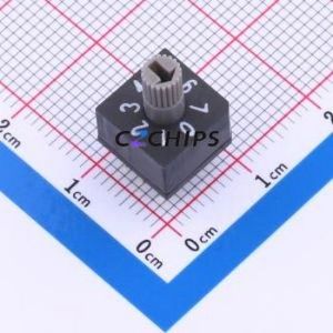 QSR-08 Rotary Encoder Through hole Component (THT),10x10mm Switch - Product Image 1
