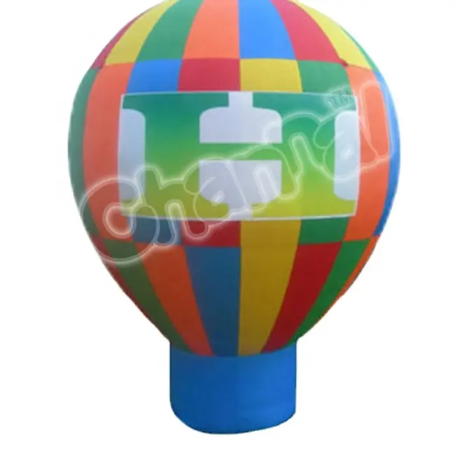 屋外6メートル高さインフレータブル広告グラウンドPVC熱気球インフレータブルバルーン