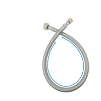 Raccord de tuyau de robinet à tête hexagonale FIP, ligne d'alimentation tressée en acier inoxydable