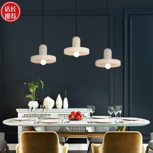 Luminaire suspendu minimaliste YS011, rond, LED, lumière blanc chaud, pour salle à manger, chambre à coucher, décoration intérieure, lustre à tête unique - Product Image 1