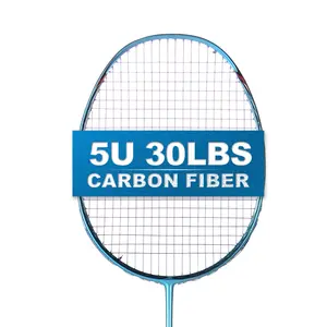 Quality Brand Professional Ultra-Light High Quality 30 Lbs 4U 5U High Quality Original Graphite Carbon Fiber Badminton Racket