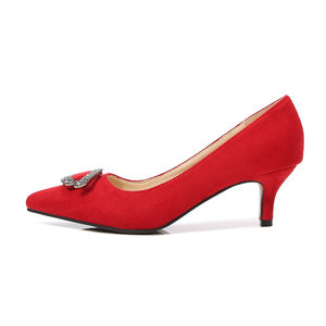 Chaussures à talons hauts de luxe pour femmes en gros, chaussures à talons hauts en daim, chaussures de soirée, chaussures de strip-teaseuse, talons hauts, chaussures classiques à bout pointu pour le bureau - Product Image 5