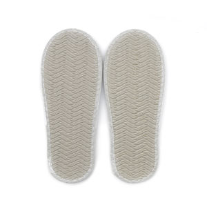 Персонализированные закрытые спа моющиеся тканевые белые домашние бесшумные тапочки для отеля - Product Image 6