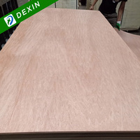 Personnalisé 4x8 3mm 4mm 6mm 9mm 18mm E1 Noyau de peuplier Okoumé Bintangor contreplaqué commercial pour meubles