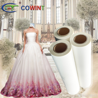 Film DTF Cowint en rouleau pour impression DTF, qualité supérieure, 30cm 60cm, pelage à chaud/froid, épaisseur 75U, 100% PET, certifié ROHS, transfert haute température