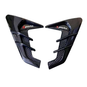 Universal Black TPU Sports <b>Clip</b>-On <b>Car</b> Side Air Vent Cover Fender Intake Trim Panel Exterior Styling Accessory Made China Model - Product Image 5
