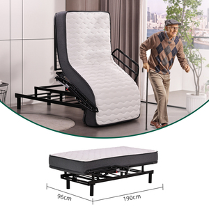 <span class=keywords><strong>Lit</strong></span> médical électrique pour soins à domicile, <span class=keywords><strong>fauteuil</strong></span> inclinable pour personnes <span class=keywords><strong>âgée</strong></span>s, <span class=keywords><strong>fauteuil</strong></span> releveur médical pour maison de retraite, dossier et repose-pieds réglables, <span class=keywords><strong>transfert</strong></span> de patient hospitalier - Product Image 3
