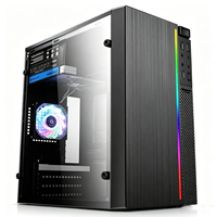 Caja de PC Micro ATX de Alta Calidad con Frente de Malla, Torre de Acero SPCC, Compatible con PSU ATX, Chasis Personalizado para Juegos y Oficina, Accesorios de Computación