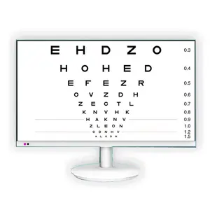 SJ อุปกรณ์ออปติคัลสายตา,ระบบแผนภูมิทดสอบการมองเห็นตาแผนภูมิแสดงภาพดิจิตอล LCD