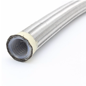 สายไฮดรอลิก PTFE แบบยืดหยุ่น Blince Chemical Resistant Stainless Steel Braided 100 R14 ทนสารเคมี  ทำจากสแตนเลสสตีลถัก  ช่วงอุณหภูมิการตัด -54 ถึง 204 องศาเซลเซียส - Product Image 3