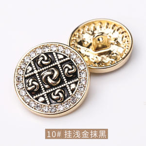 Botón de vástago clásico al por mayor botones de costura de perlas doradas botón decorativo para mujer camisa superior de moda - Product Image 3