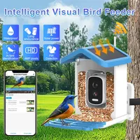 Caméra visuelle intelligente WiFi pour mangeoire à oiseaux avec panneaux solaires Produit de composants électroniques