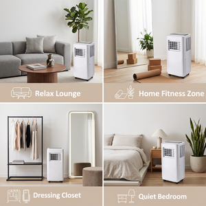 FDP-2029 <b>Portable</b> <b>Air</b> Conditioner 9000 BTU for Home Living Room Bedroom with 24h Timer and Fan Mode - Product Image 5