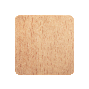 Espejo Compacto Cuadrado de Madera de Haya Natural Ecológica de 60x60 mm, Marco de Metal Plateado, Espejo de Bolsillo de Doble Cara con Cristal HD - Product Image 5