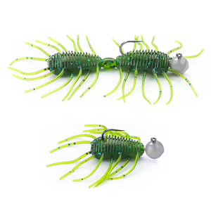 Nymphes de moucherons en plastique <span class=keywords><strong>pour</strong></span> truites, brochets, perches, ruisseaux, insectes artificiels réalistes, appâts de pêche, 1 paquet de 8 pièces - Product Image 3