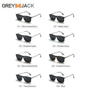 Gafas de Sol Magnéticas Grey Jack con Marco TR90, Lentes TAC, Visión Nocturna, Protección UV, Montura Completa para Hombre, Juego de Espejos - Product Image 3