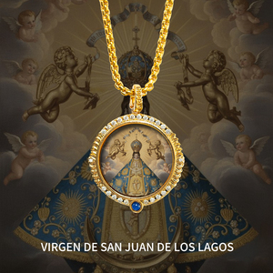 Collar al por mayor con colgante de Nuestra Señora de <span class=keywords><strong>San</strong></span> Juan, promesa de fe y sanación, Virgen de <span class=keywords><strong>San</strong></span> Juan - Product Image 3